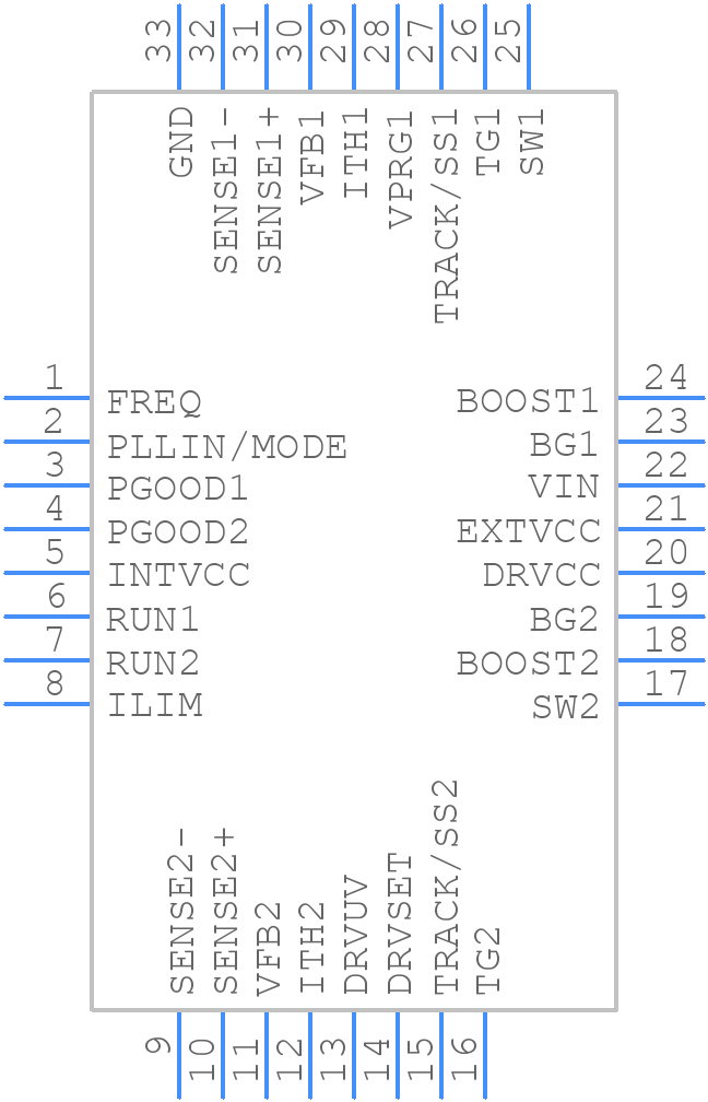 LTC3892IUH#TRPBF - Analog Devices - PCB symbol
