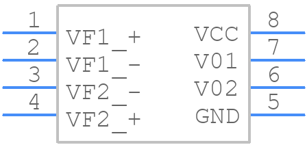 HCPL2630M - onsemi - PCB symbol