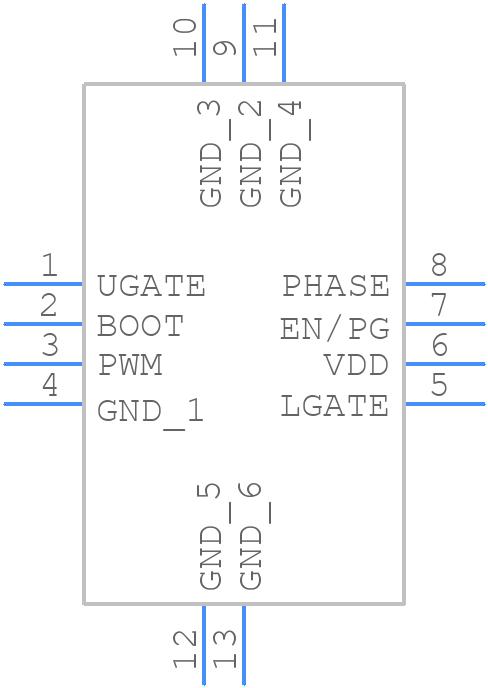TPS28225DRBT - Texas Instruments - PCB symbol