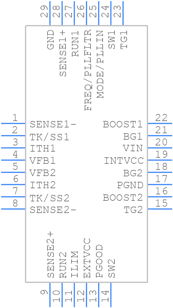 LTC3850IUFD#TRPBF - Analog Devices - PCB symbol