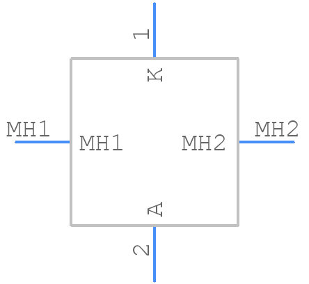 515-1054F - Dialight - PCB symbol