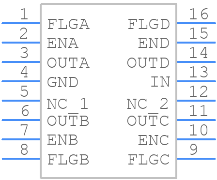 MIC2537-1YM - Microchip - PCB symbol