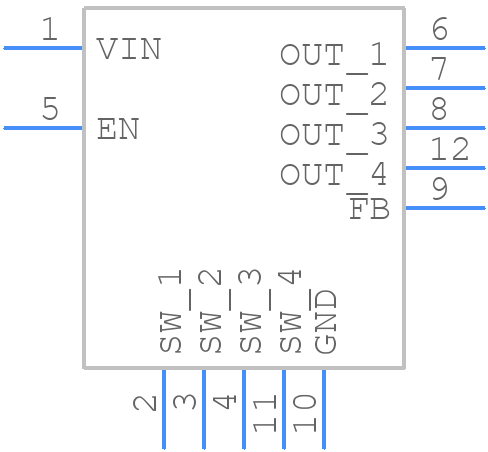 MPM3811GG-P - Monolithic Power Systems (MPS) - PCB symbol