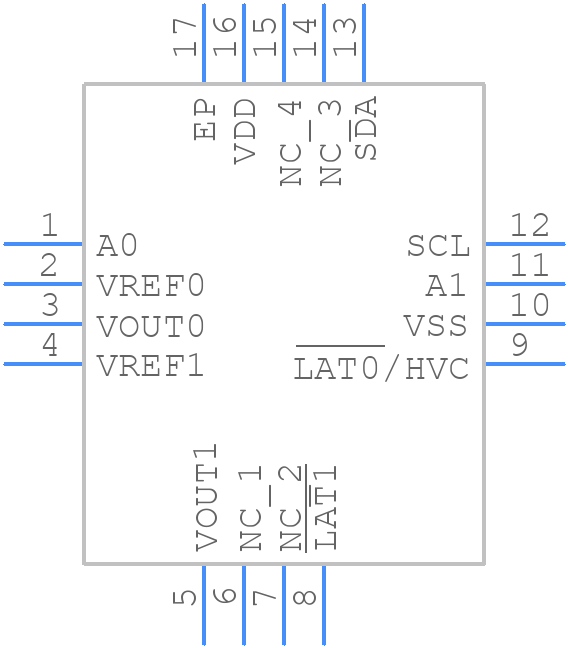 MCP47CVB02T-E/MG - Microchip - PCB symbol