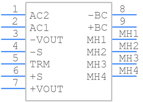 TUNS100F24 - Cosel - PCB symbol