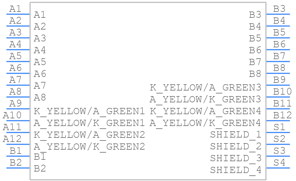 MTJG-2-88JX1-FSG-PG-L16 - Adam Tech - PCB symbol