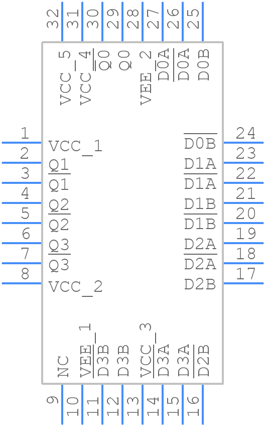 MC10EP105FAR2G - Rochester Electronics - PCB symbol