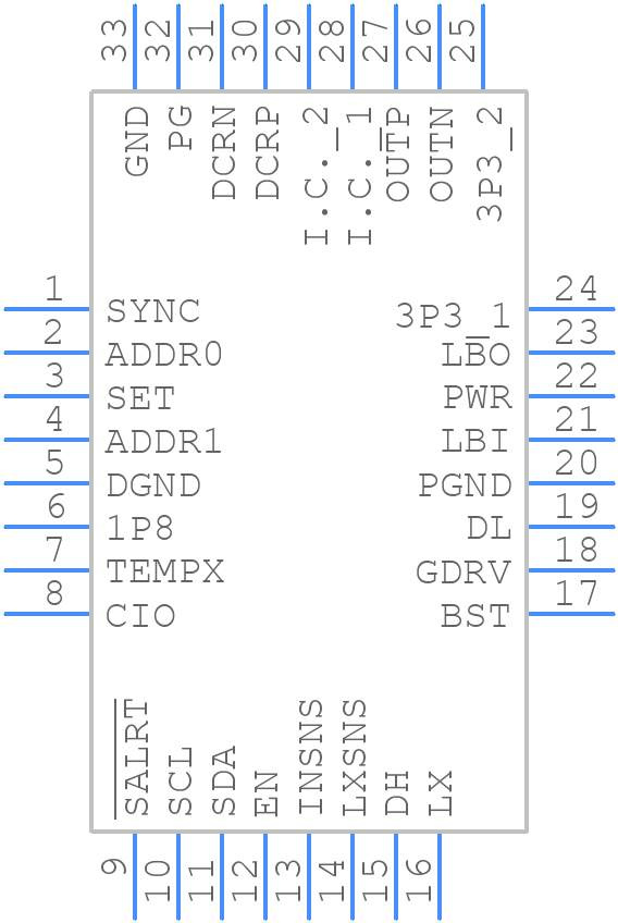 MAX15301AA02+TCJK - Analog Devices - PCB symbol