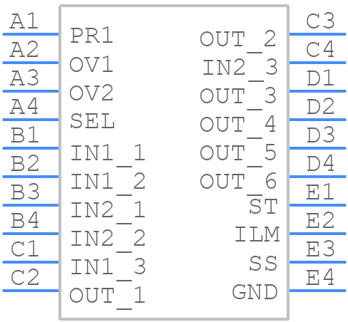 TPS2120YFPT - Texas Instruments - PCB symbol
