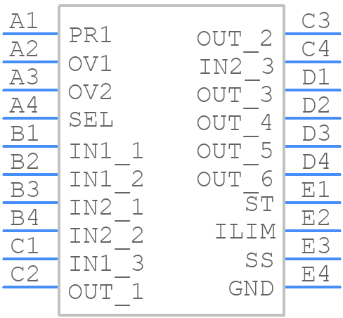 TPS2120YFPR - Texas Instruments - PCB symbol