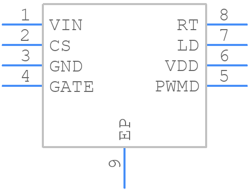 MXHV9910BETR - LITTELFUSE - PCB symbol