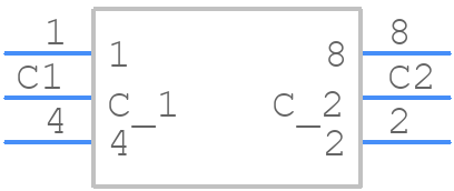 RDTCR08P1T - E-Switch - PCB symbol