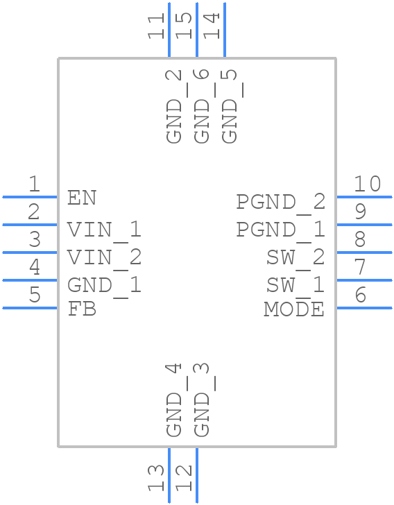 TPS62046DRCR - Texas Instruments - PCB symbol