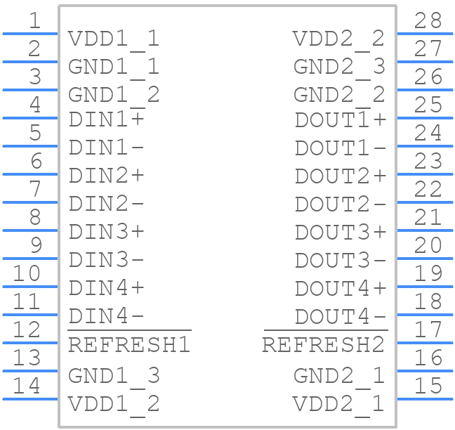 ADN4624BRNZ-RL - Analog Devices - PCB symbol