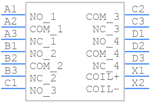 FCB-405-BZ4 - TE Connectivity - PCB symbol