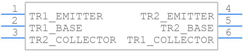 VT6X1T2R - ROHM Semiconductor - PCB symbol