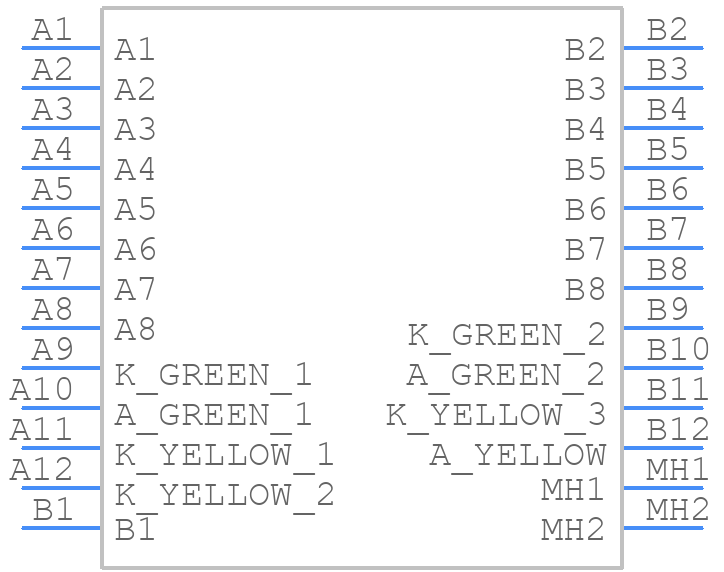 DS1129-04-S8B0P-S - CONNFLY Elec - PCB symbol