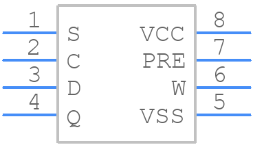 M93S56-WMN6P - STMicroelectronics - PCB symbol