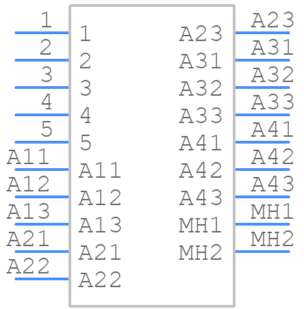 685M9W4103L461 - NorComp - PCB symbol