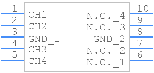 PESD4USB5U-TBSX - Nexperia - PCB symbol