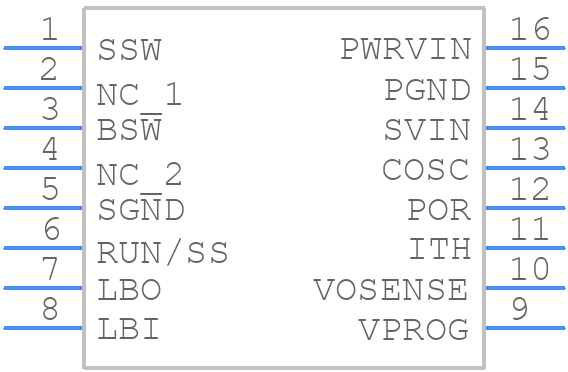 LTC1433CGN - Analog Devices - PCB symbol