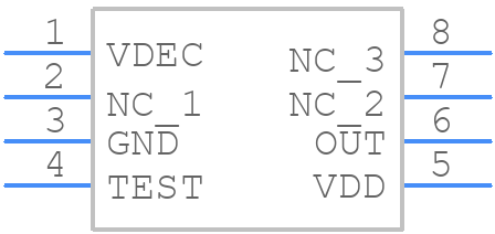 MLX91208LDC-CAL-000-TU - Melexis - PCB symbol