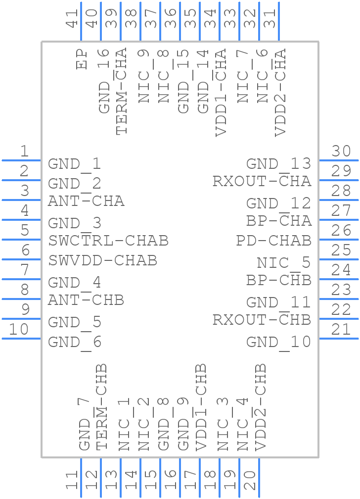 ADRF5515BCPZN-R7 - Analog Devices - PCB symbol