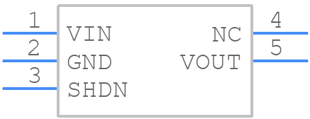 TC1223-3.0VCT - Microchip - PCB symbol