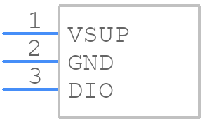 HAL2833UT - TDK - PCB symbol