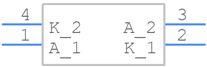 CP41B-AFS-CM0Q0264 - CREE LED - PCB symbol