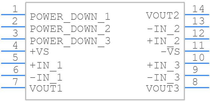 ADA4862-3YRZ - Analog Devices - PCB symbol