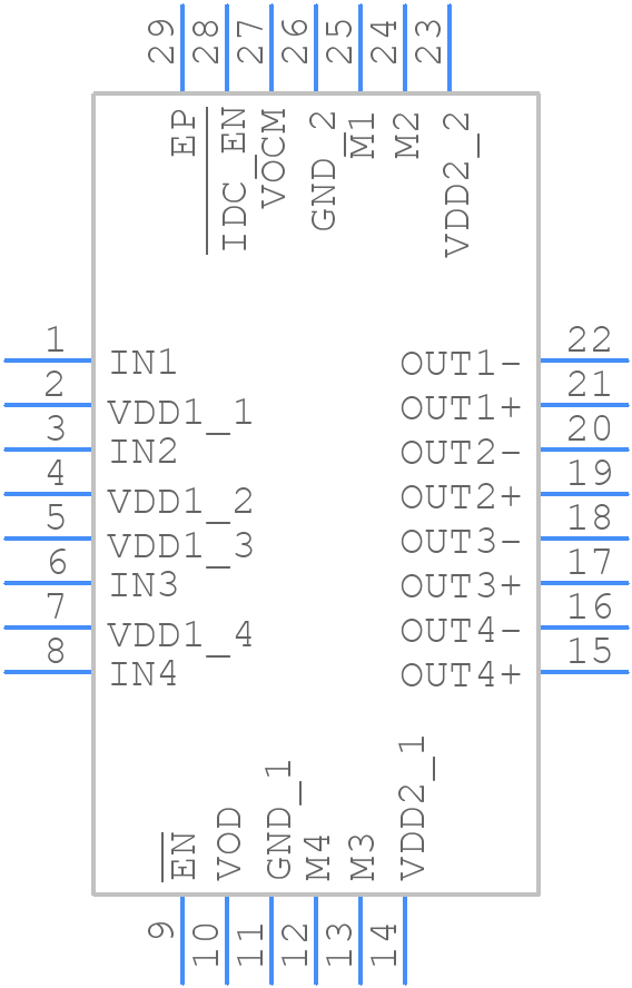 LMH32404RHFEVM - Texas Instruments - PCB symbol