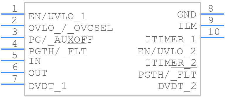 TPS259470ARPWR - Texas Instruments - PCB symbol