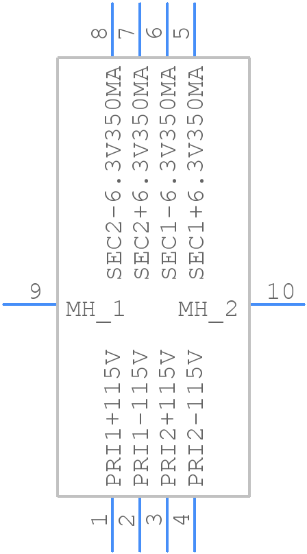 160G12 - Hammond Manufacturing - PCB symbol