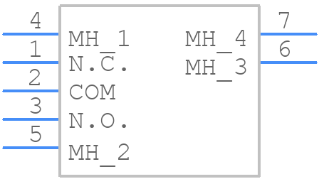 A1SHB - NKK Switches - PCB symbol