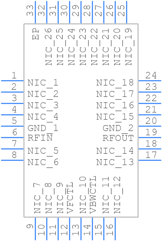 HMC890ALP5E - Analog Devices - PCB symbol