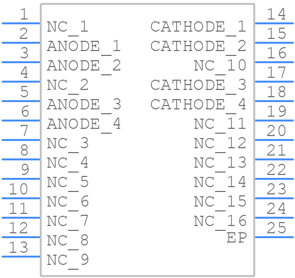 LZC-00CW0R-0065 - LED Engin - PCB symbol