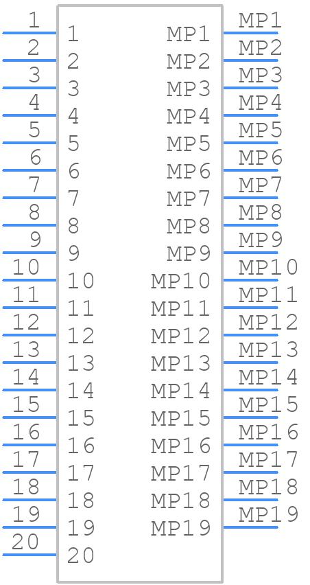 20849-020E-01 - I-Pex - PCB symbol