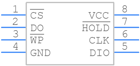 W25X16AVSSIG - Winbond - PCB symbol