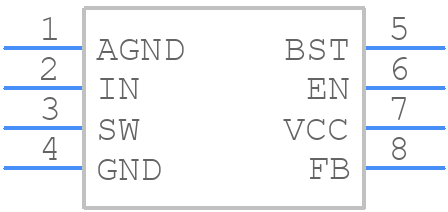 MP2236GJ-Z - Monolithic Power Systems (MPS) - PCB symbol