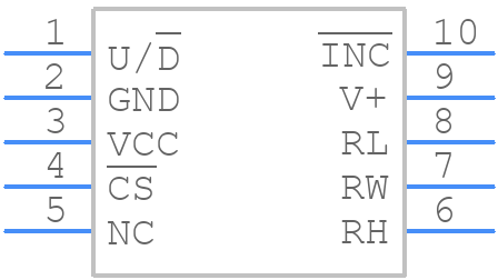 ISL95310UIU10Z - Renesas Electronics - PCB symbol