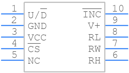 ISL95310UIU10Z-TK - Renesas Electronics - PCB symbol