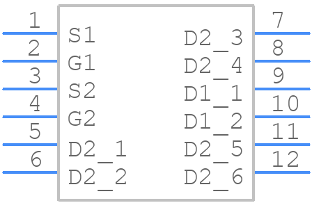 NVMFD5C478NLT1G - onsemi - PCB symbol