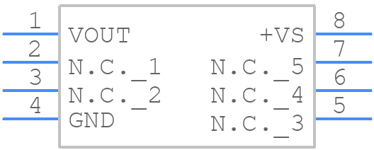 LM34DM - Texas Instruments - PCB symbol