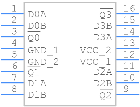 N74F3038D,518 - Nexperia - PCB symbol