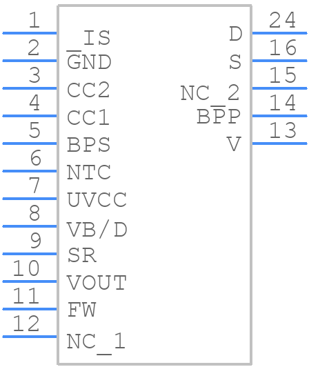 INN3878C-H801-TL - Power Integrations - PCB symbol
