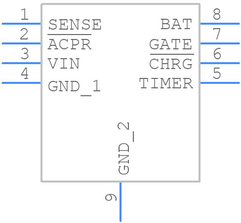 LTC4052EMS8E-4.2#TRPBF - Analog Devices - PCB symbol