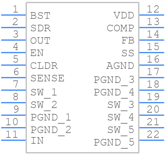 MP3428AGL-Z - Monolithic Power Systems (MPS) - PCB symbol