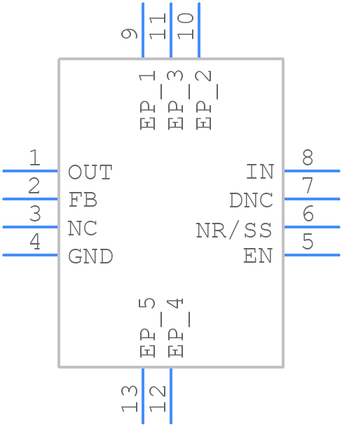 TPS7A3001DRBR - Texas Instruments - PCB symbol