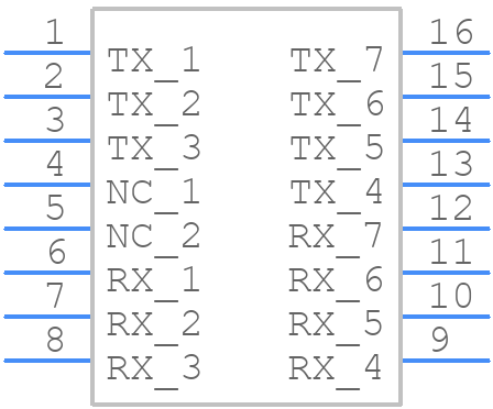 TLA-6T127LF - TDK - PCB symbol
